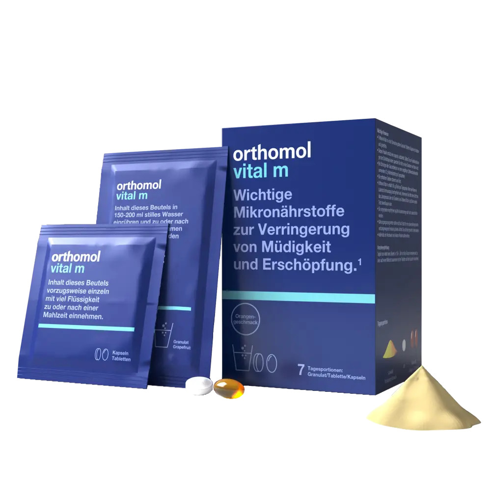 Orthomol - Для чоловіків при боротьбі зі стресом зі смаком "Апельсин" (Фото-1)