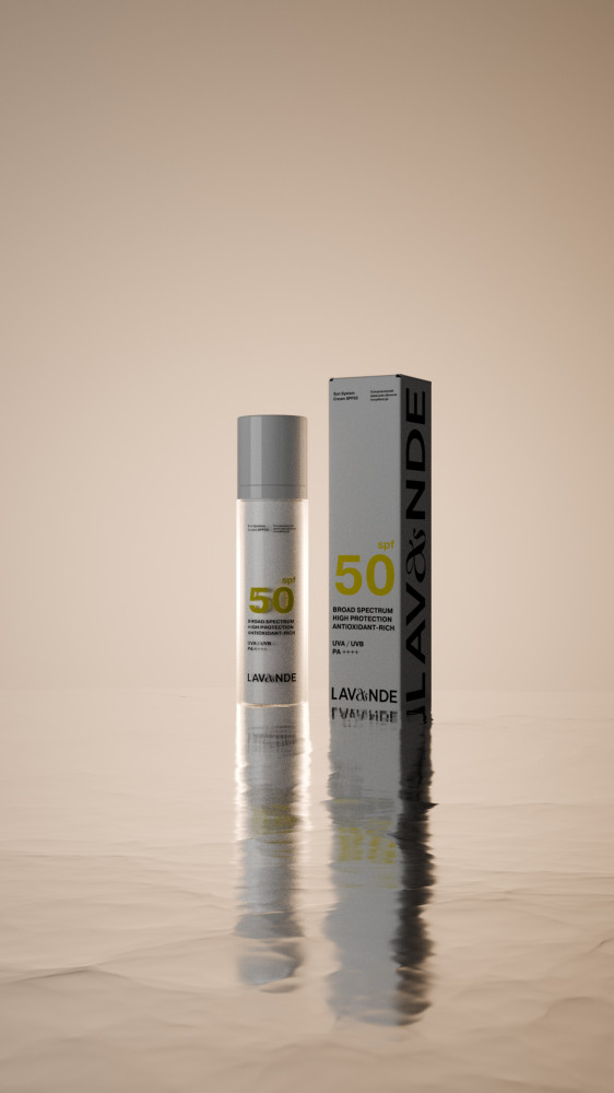 Lavande - Сонцезахисний крем для обличчя потрійної дії (Фото - 2)