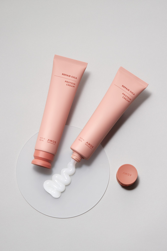 AMOS Professional - Незмивний термозахисний крем для пошкодженого волосся (Фото-2)