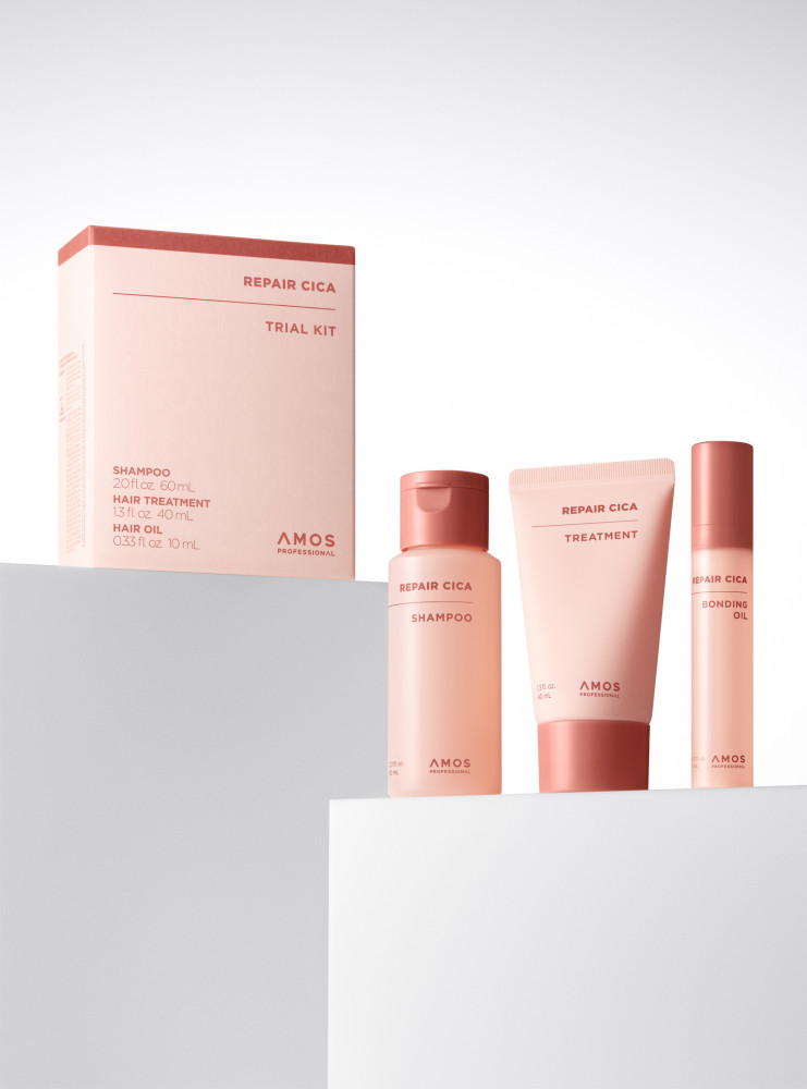 AMOS Professional - Набір мініатюр продуктів для пошкодженого волосся (Фото-2)