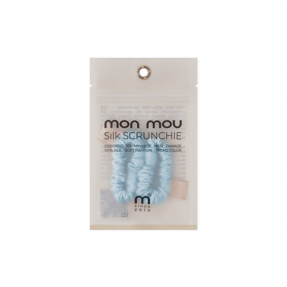 MON MOU - Набор из 2 тонких резинок из натурального шелка (Фото-2)