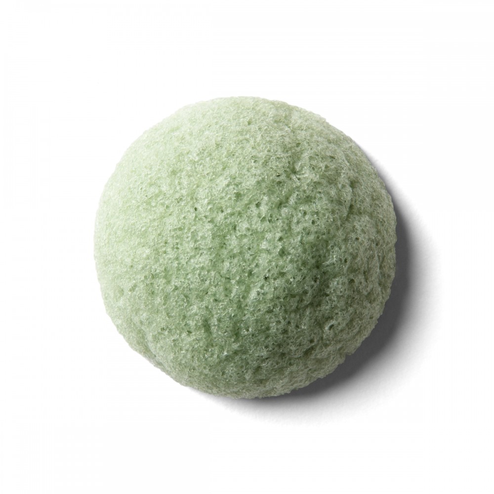 Erborian - Erborian Спонж для очищення шкіри конжак із зеленим чаєм Green Tea Konjac Sponge (Фото-1)
