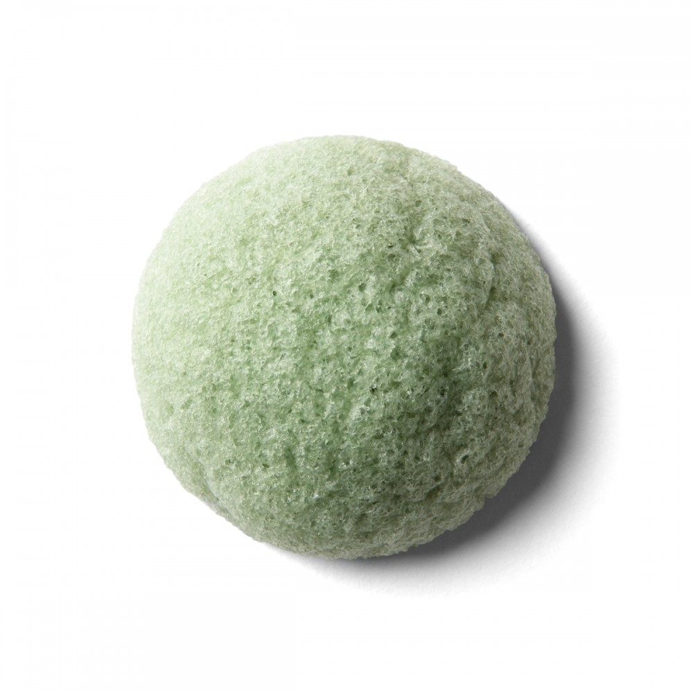 Erborian - Erborian Спонж для очищення шкіри конжак із зеленим чаєм Green Tea Konjac Sponge (Фото - 1)