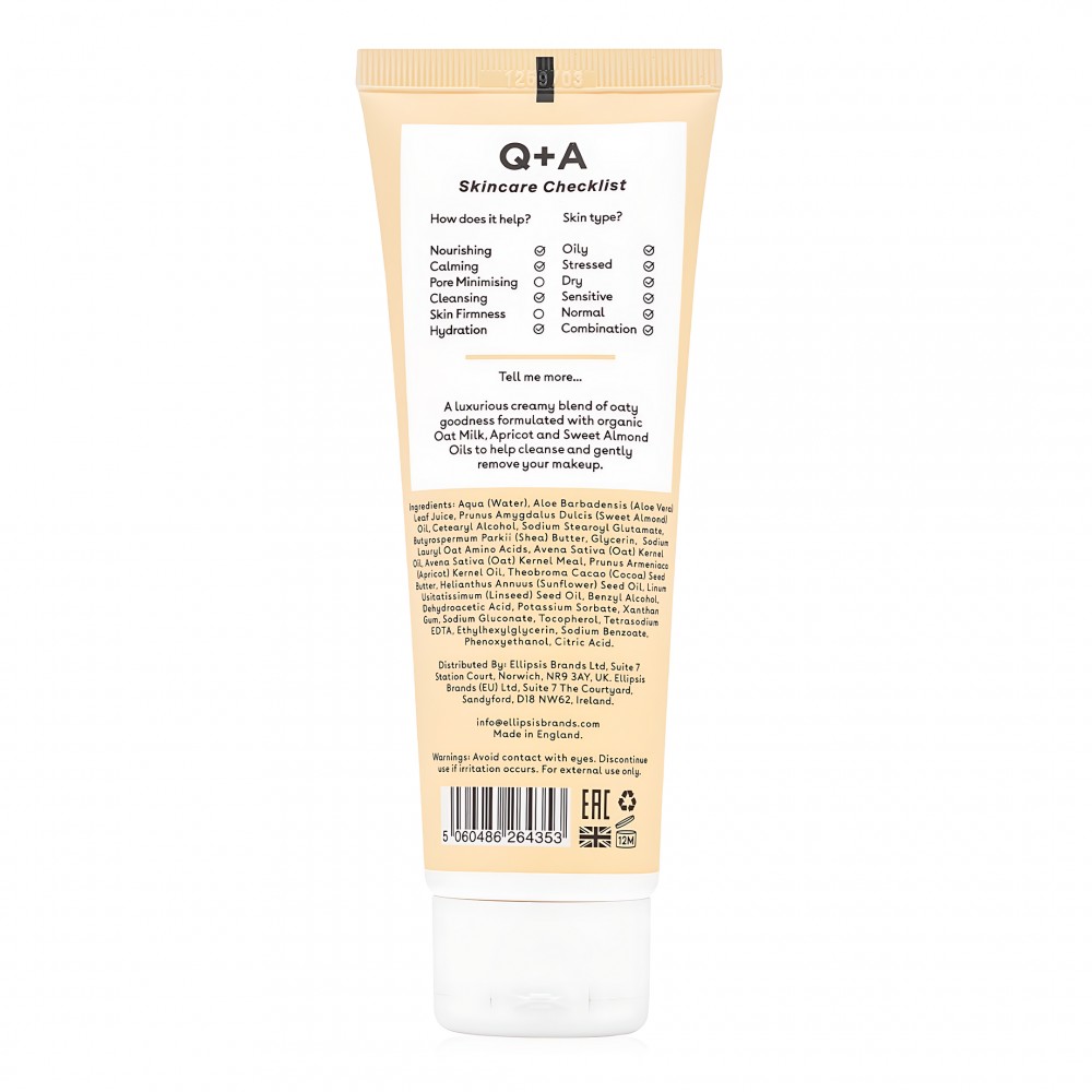 Q+A - Очищувальний кремовий засіб с вівсяним молочком (Фото-2)